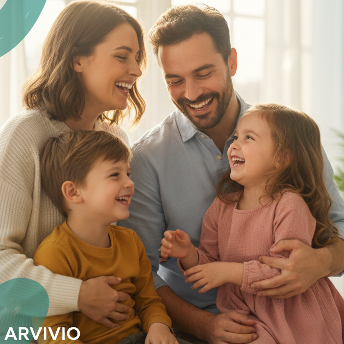 Family Hero Banner for Arvivio